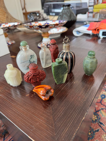 Vintage Snuff Bottles at a Santa Fe estate sale