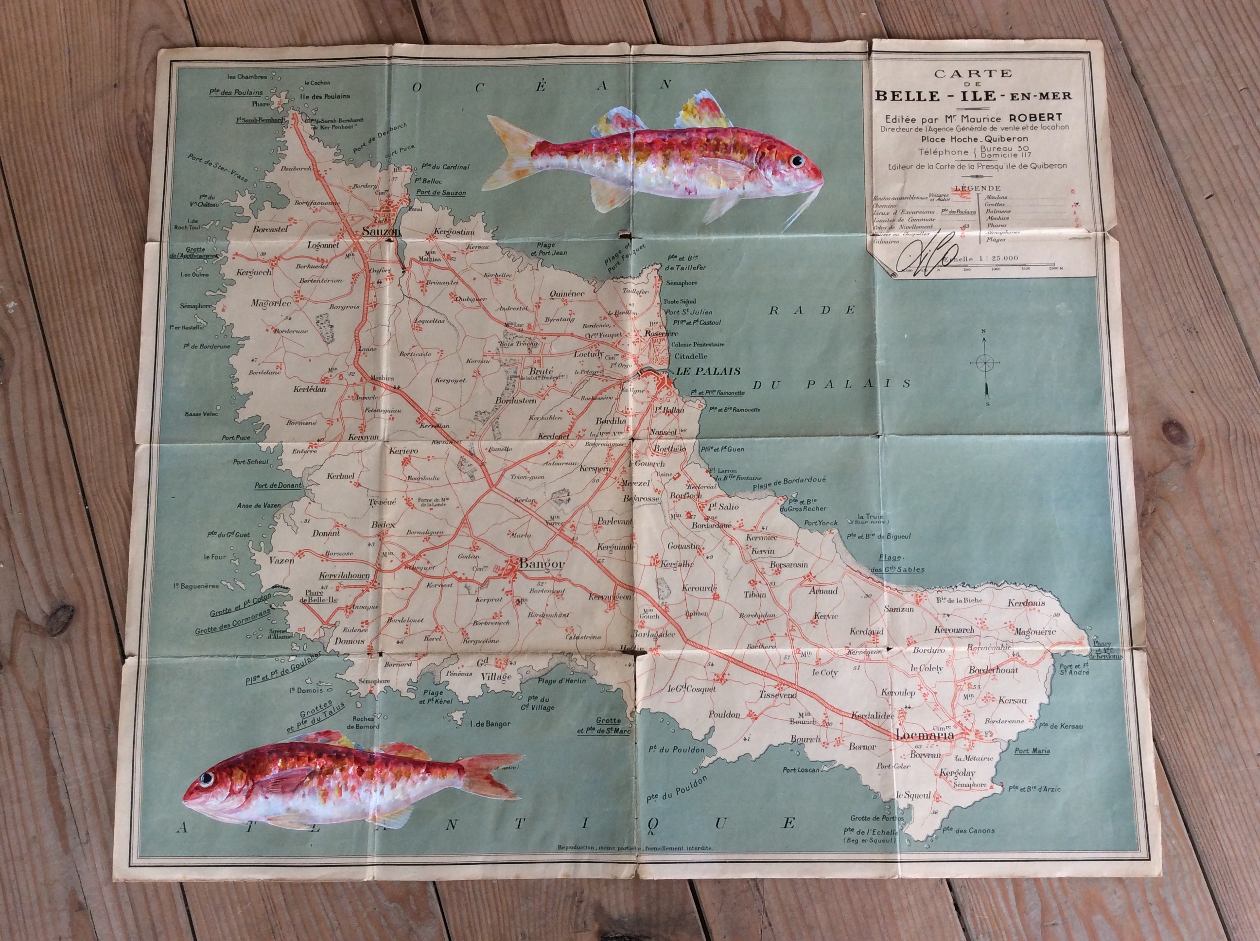 Carte de Belle Ile