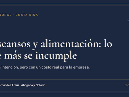 Portada del artículo: Descansos y alimentación, lo que más se incumple en las empresas