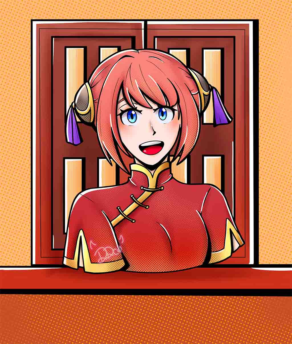 Kagura Bust (Gintama) Prints