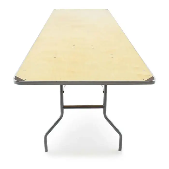 Thumbnail: TitanPRO™ Heavy Duty Birchwood Folding Banquet Table - 8' x 30''