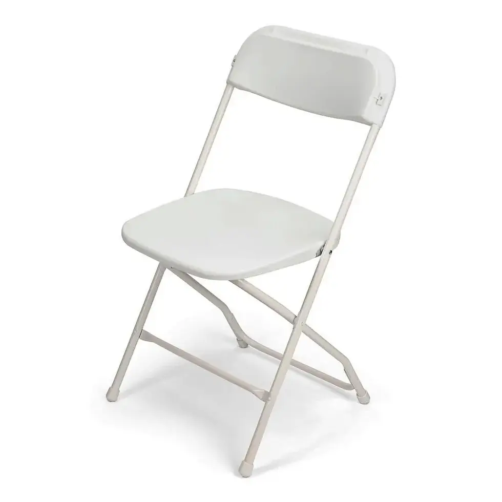 Thumbnail: TitanPRO™ Plastic Folding Chair - White
