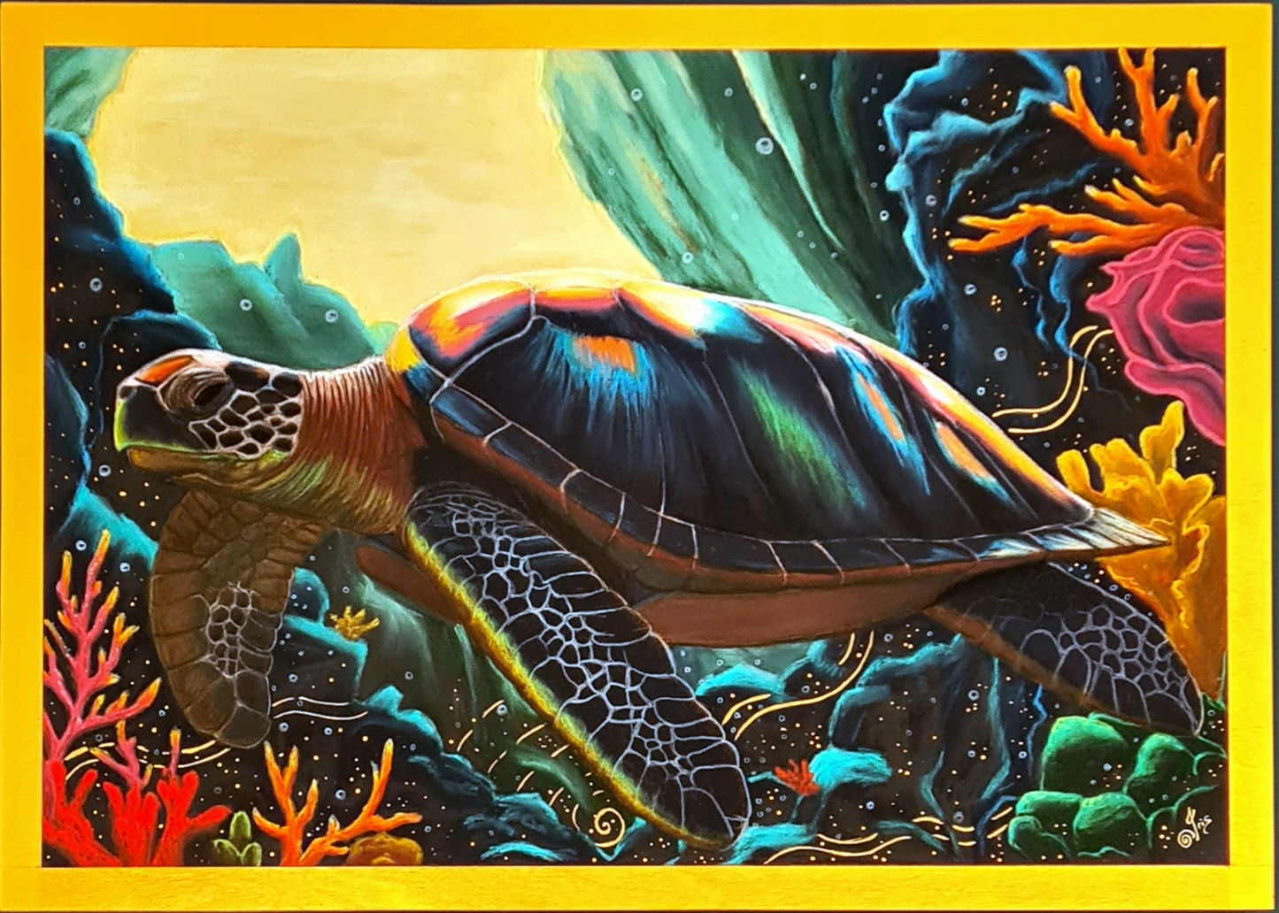 Dive into the flow of life (70 x 50 cm)