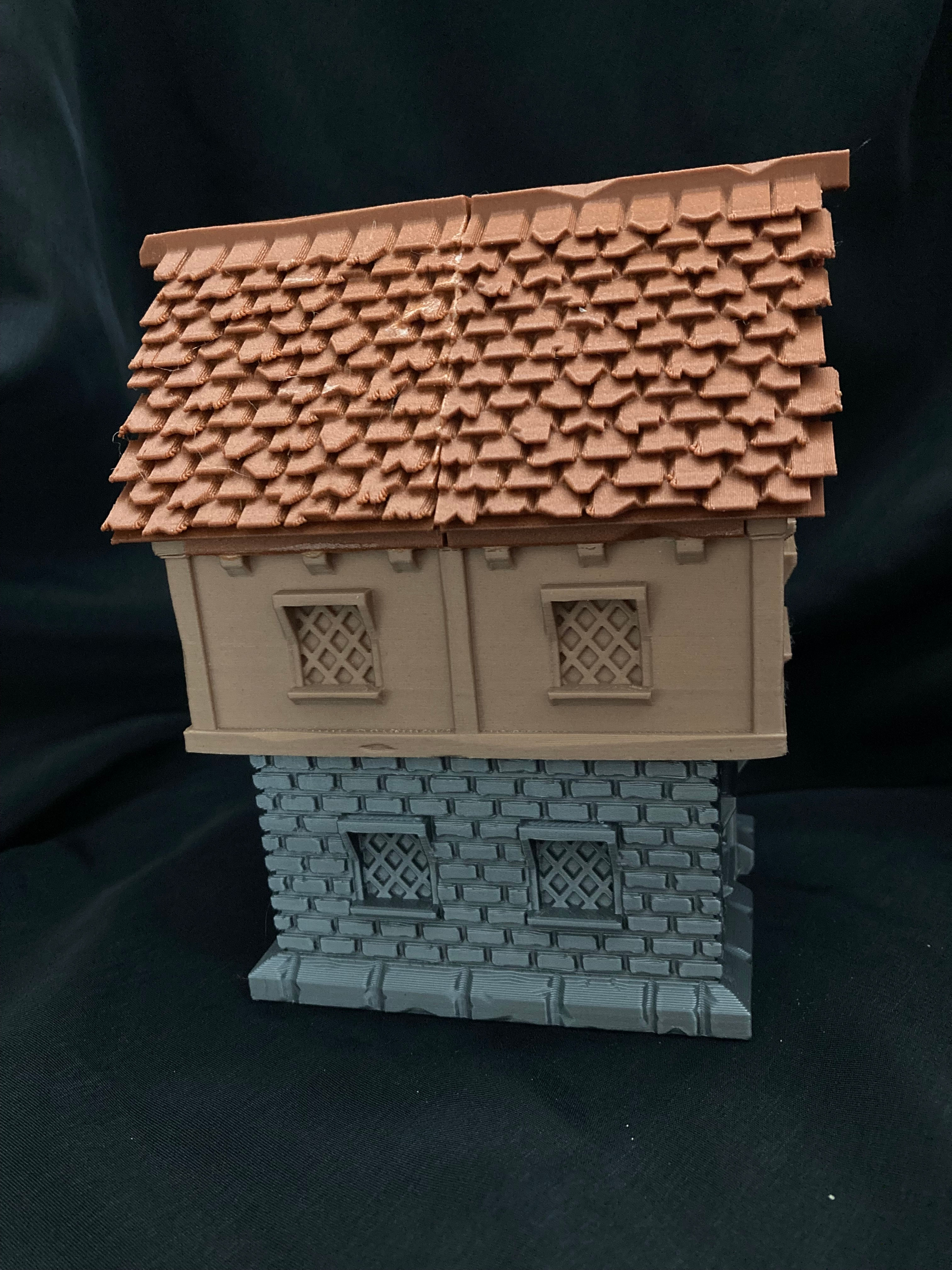 medieval cottage Large 5 1/2 inches tall