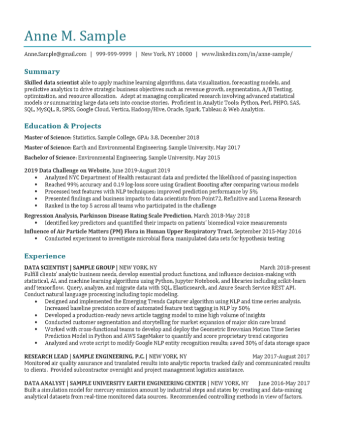 browse resume styles power resumes new york early career resumes