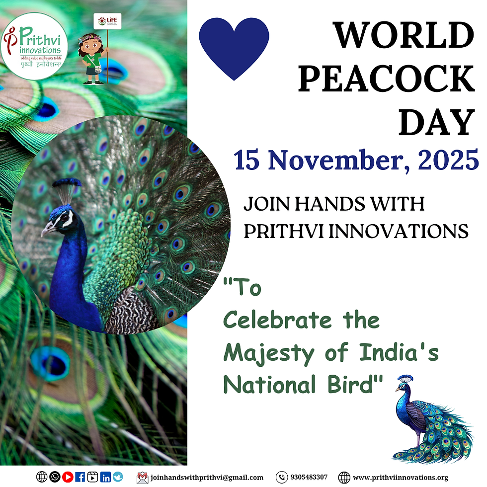 World Peacock Day - 15Th Nov.25 - PI - 1