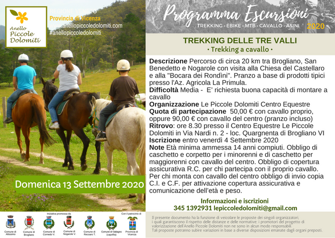 Trekking delle tre valli
