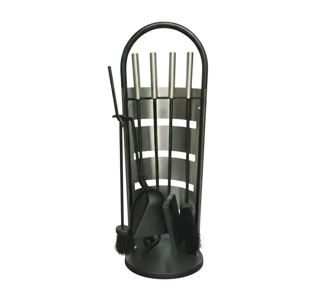 طقم  صوبة حطب بتصميم نصف دائري