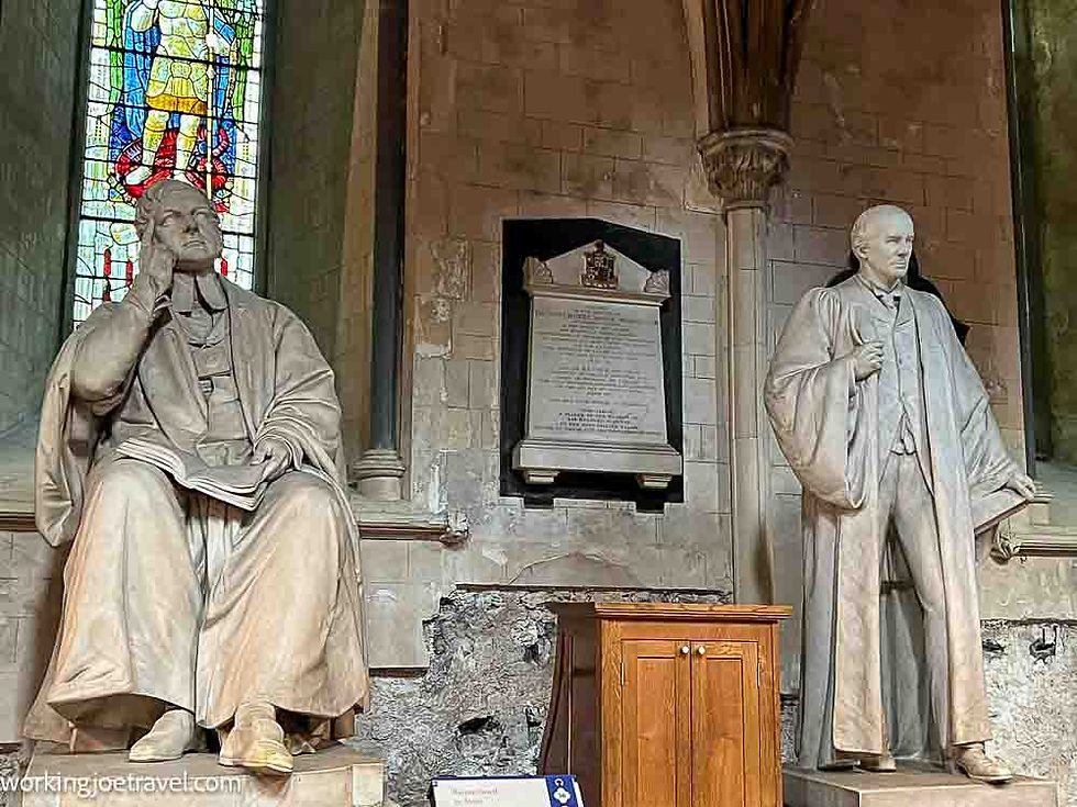 Statues in St. Patrick's Cathedral | Best things to do in Dublin Ireland