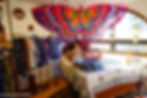Butterflies and Bedding on Sale at a Shop in Burlington Vermont