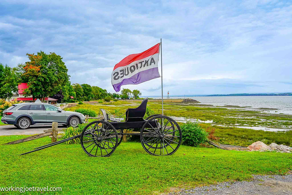 Best Quebec City Attractions: Antiques for Sale in Saint Jean on the Ile d'Orleans