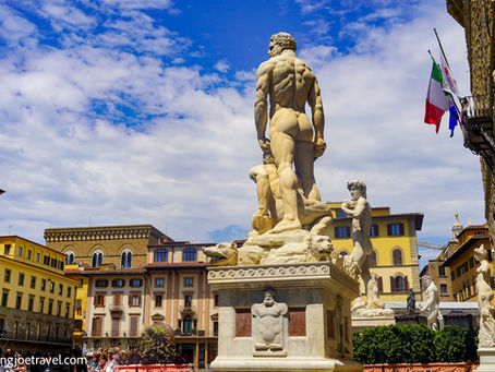 Hercules and Cacus Statue at Palazzo Vecchio, Florence Italy