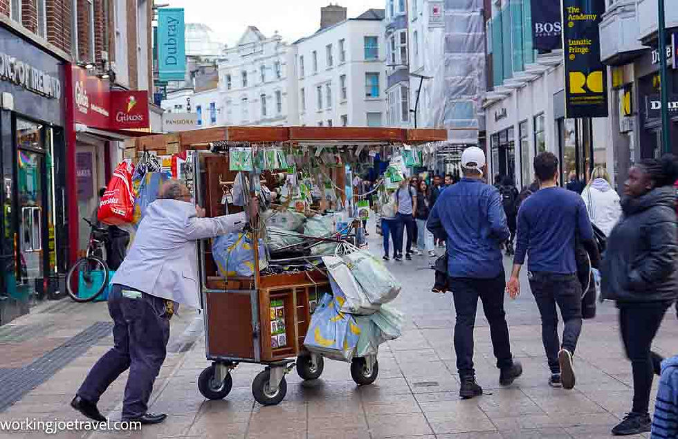 Street Vendor in Downtown Dublin | Best things to do in Dublin Ireland