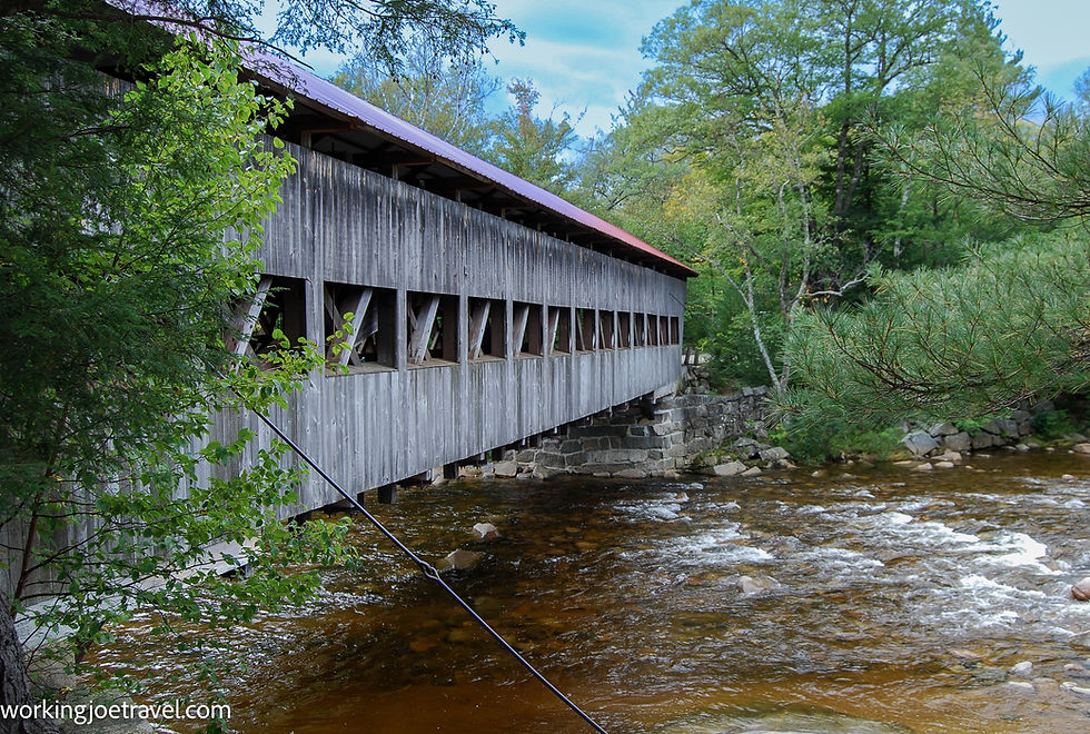 Albany Covered Bridge on The Kanc, NH White Mountain National Forest