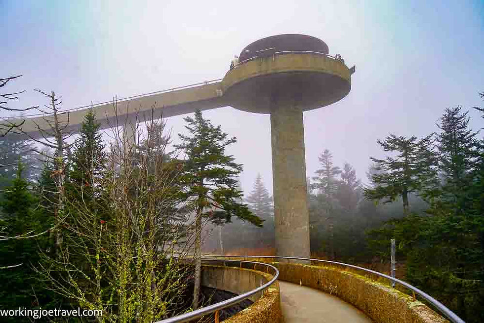 Kuwohi (Clingmans Dome) Observation Tower in the Great Smoky Mountains National Park