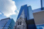 Former Trinity Church in Front of CHUM Building | Montreal Travel Guide
