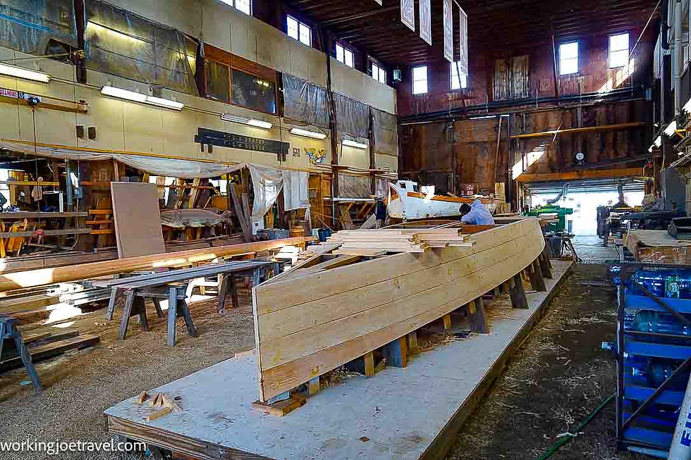 Boat Building at Mystic Seaport. Things to do at Mystic Seaport; Connecticut Travel