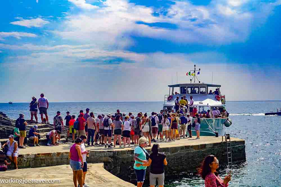 Ferry Port Vernazza Italy on the Italian Riviera
