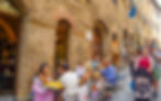 Street Side Dining in the Village of San Gimignano Italy
