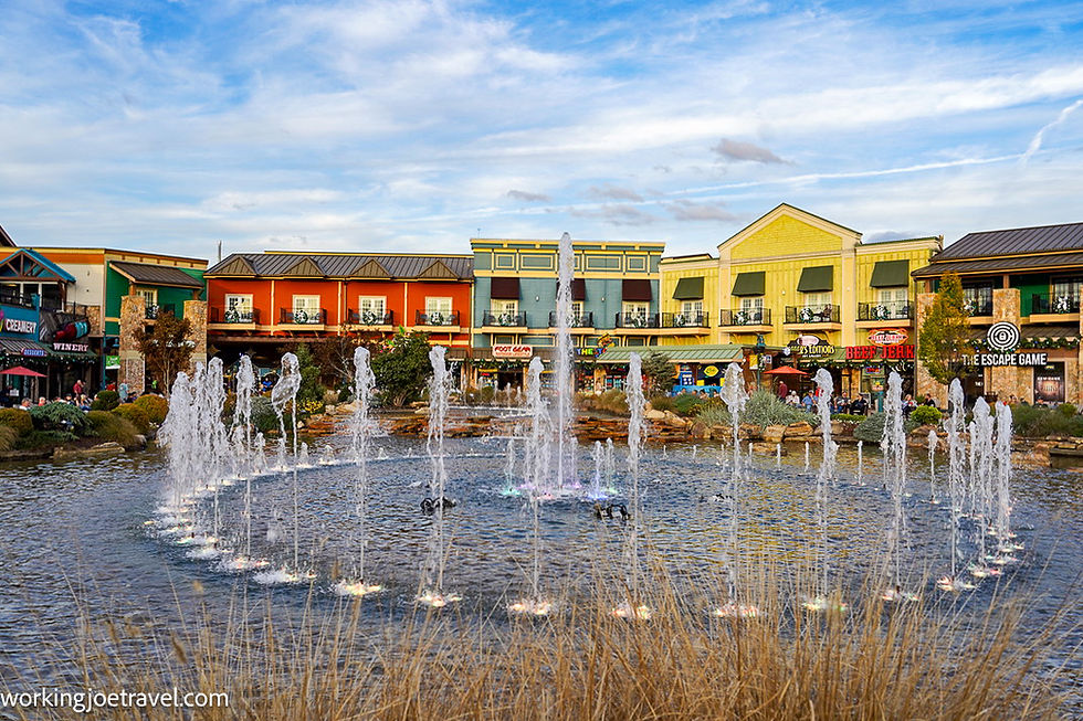Fountain Show at the Island at Pigeon Forge, Tennessee