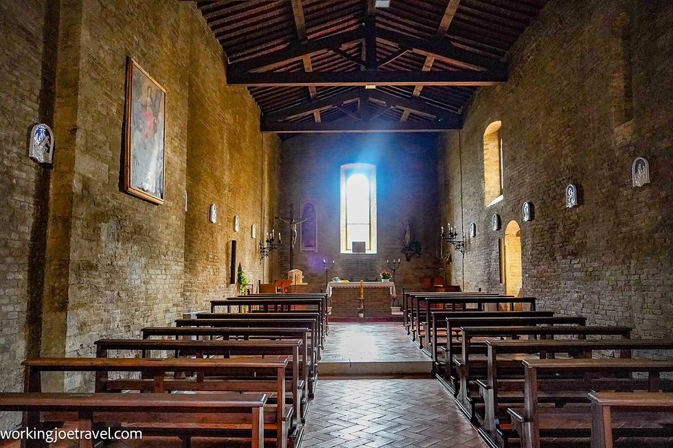  Interior of Chiesa Di San Bartolo | Things to do in San Gimignano Italy