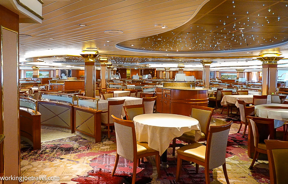 Bordeaux Dining Room on the Coral Princess Cruise Ship