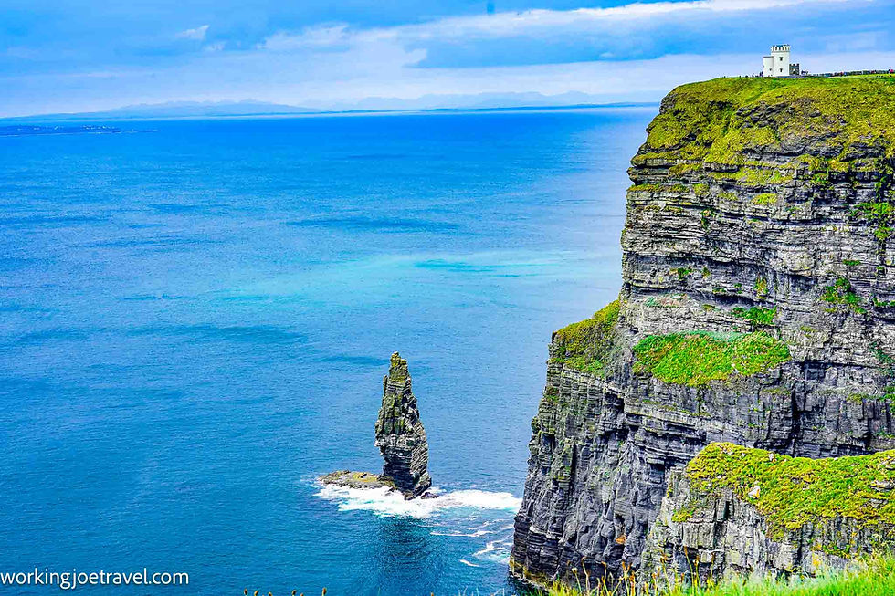 Branaunmore Sea Stack & O'Briens Tower at Ireland's Cliffs of Moher, County Clare, Wild Atlantic Way