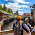 View Creek Street Boardwalk in Ketchikan Alaska