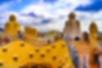 Blue Skies and Warrior Guardians on the Casa Mila Warrior Rooftop | Things to do in Barcelona