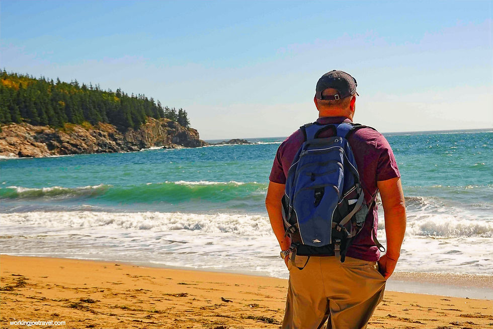 Picnic at Sand Beach | Acadia Park Loop Road | New England Travel Blog