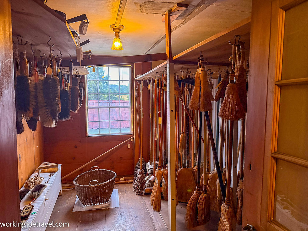 Broom & Brush Closet, Shaker Village, Canterbury New Hampshire