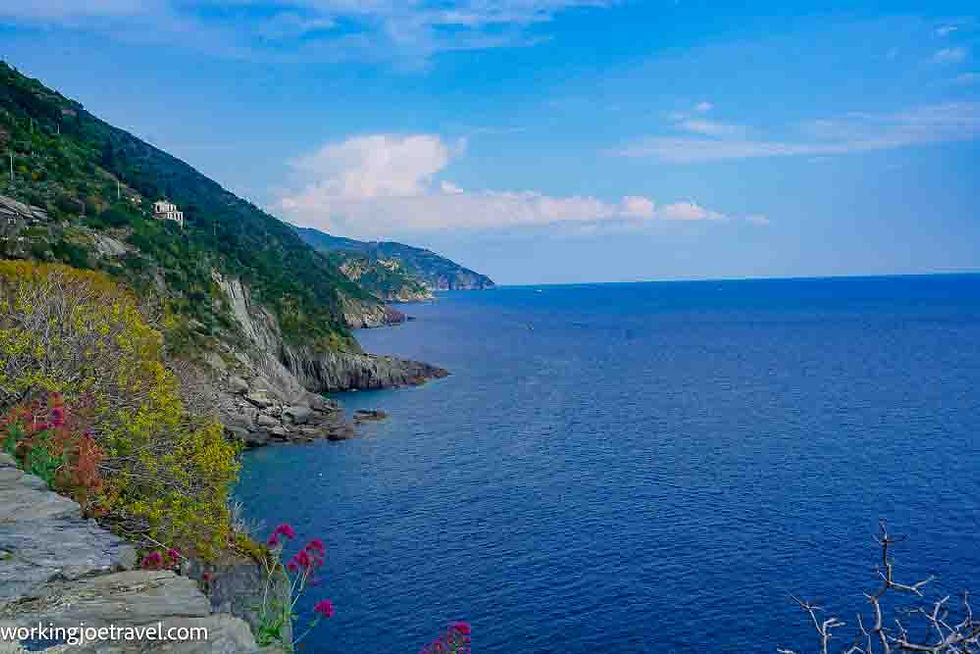 Ligurian Coast from Vernazza, Italy