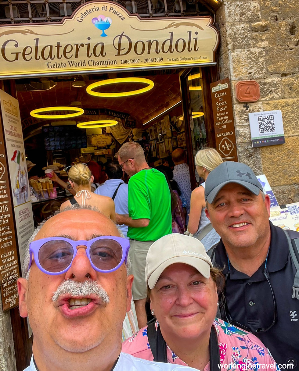 Master Gelato Maker Sergio Dondoli and Gelateria Dondoli in San Gimignano Italy