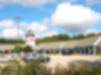 Parking Lot at Kittery Outlet Malls, Maine USA