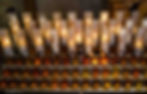 Church Candles Burning
