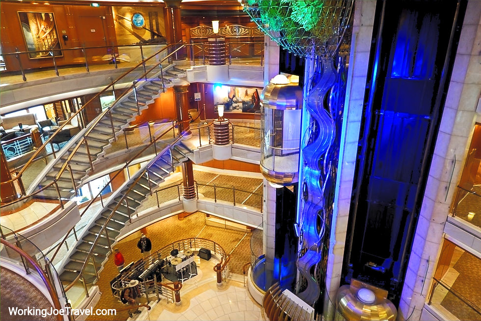 Atrium on Coral Princess Cruise Ship