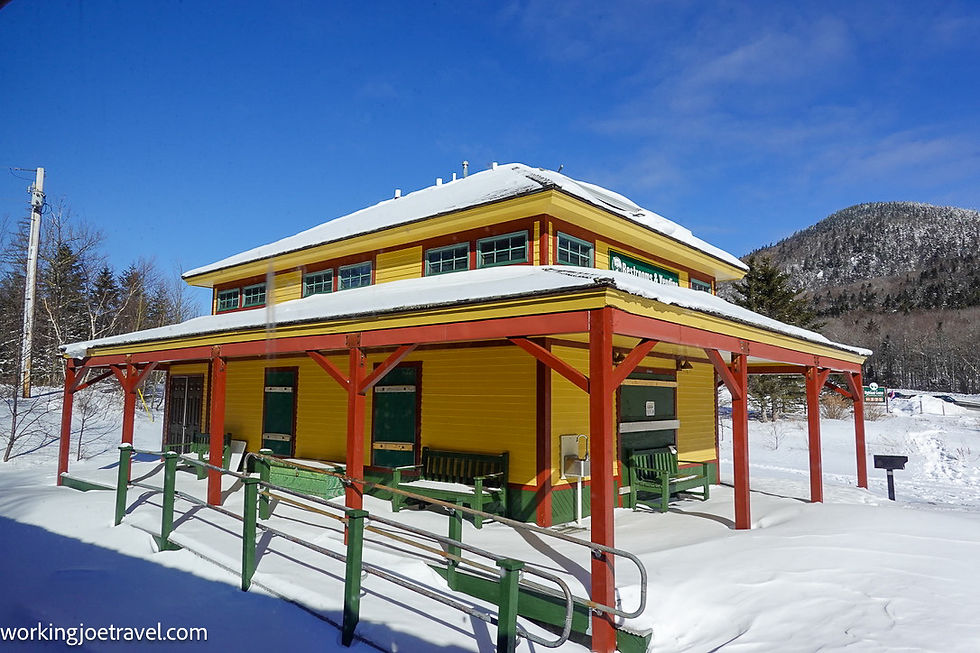 Crawford Notch Station in the White Mountains of New Hampshire