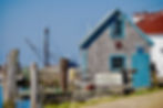 Fishing village in Martha's Vineyard, Cape Cod Massachusetts