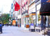 Shops on Newbury Street in Boston MA