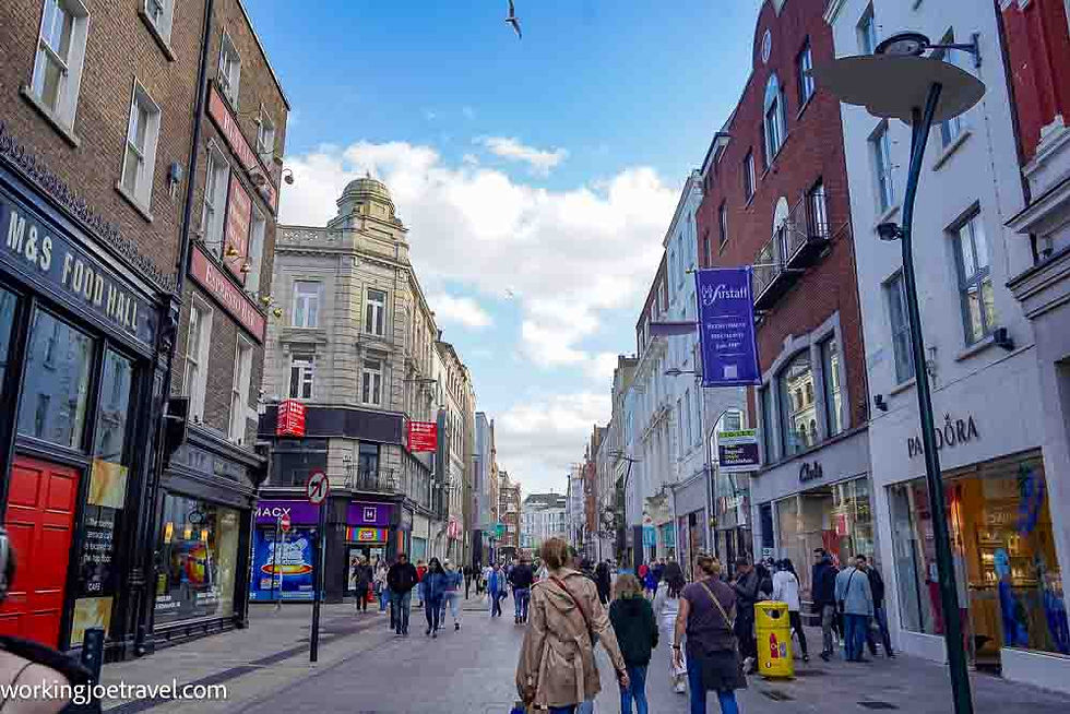 Shopping on Grafton Street | Dublin Free Walking Tour | Ireland Itinerary