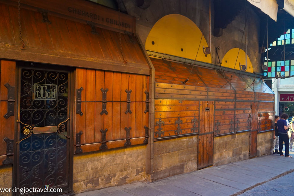 Goldsmith Stalls on Ponte Vecchio | Florence Italy Guide and Things To Do