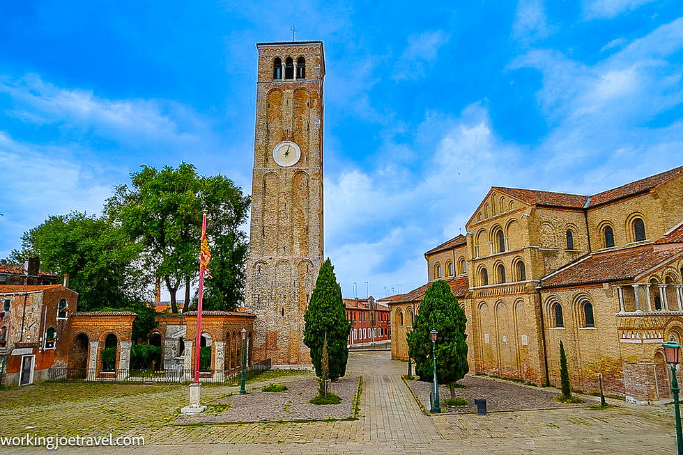 Murano Clocktower (Torre Dell’orologio) in the Venetian Islands, Italy