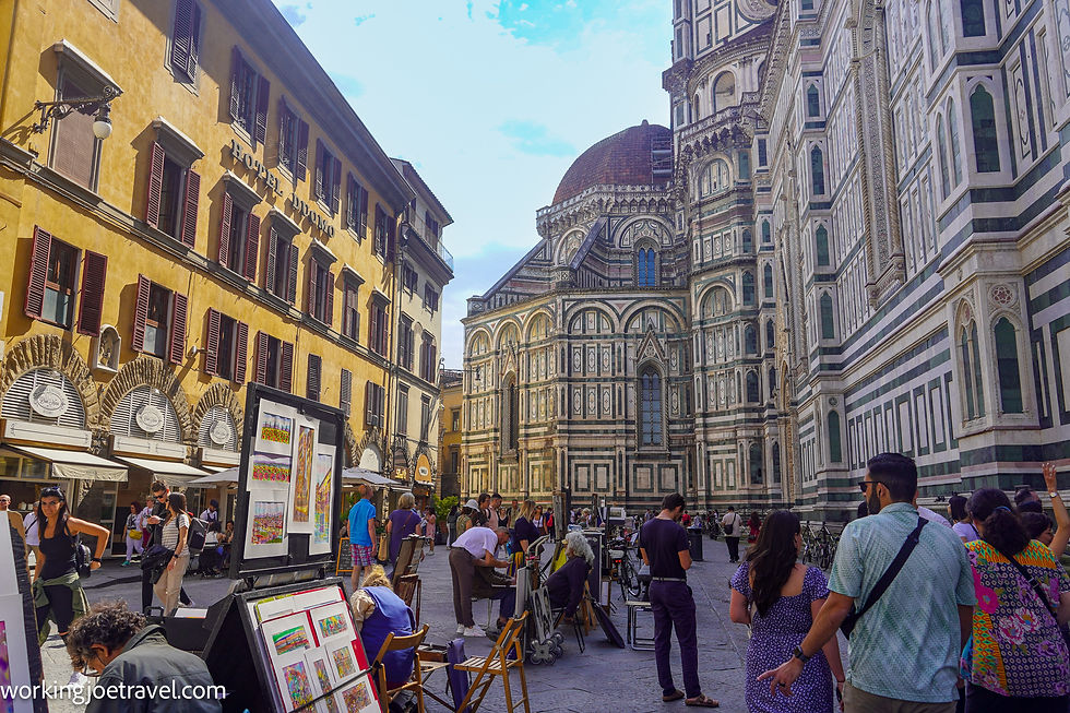 Piazza del Duomo in Florence Italy