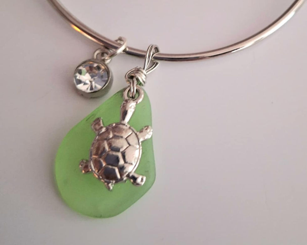 Thumbnail: Beachy Baubles Charm Bangle Bracelets