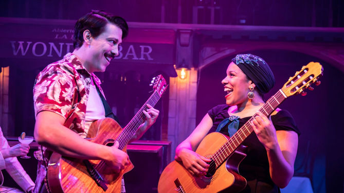Our Man In Havana, a New Musical at The Watermill Theatre, photo by Pamela Raith 