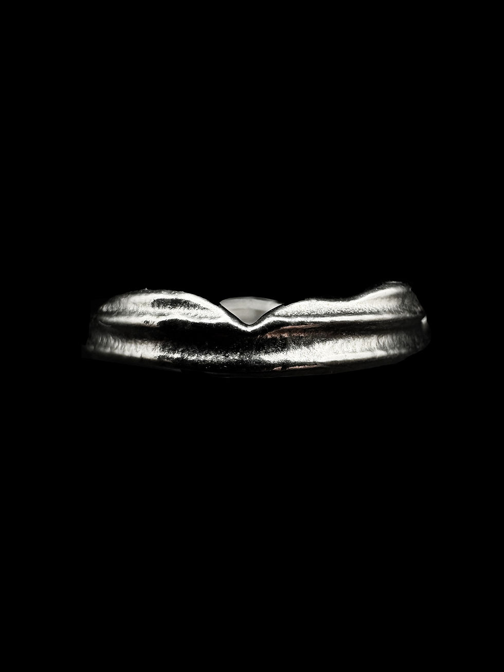 Spaghetti Cast Silver Ring Band