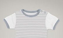 グレーストライプOnesie