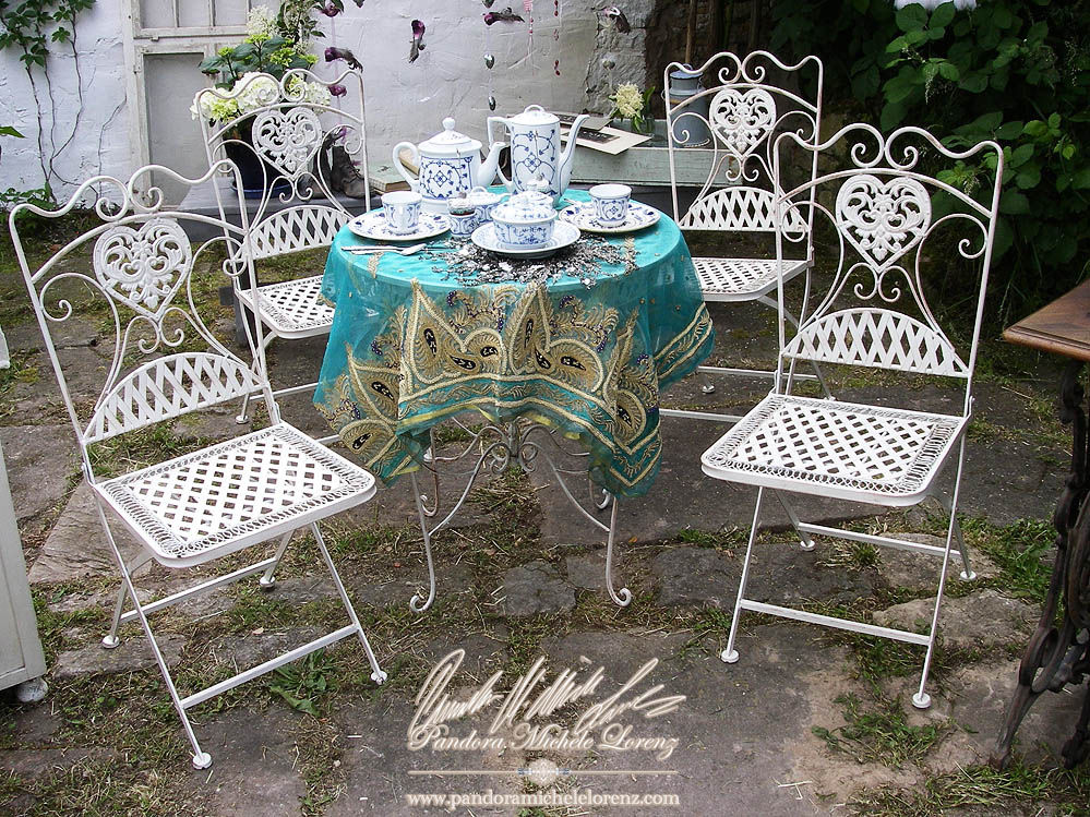 5-teilige Schmiedeeisen Sitzgruppe