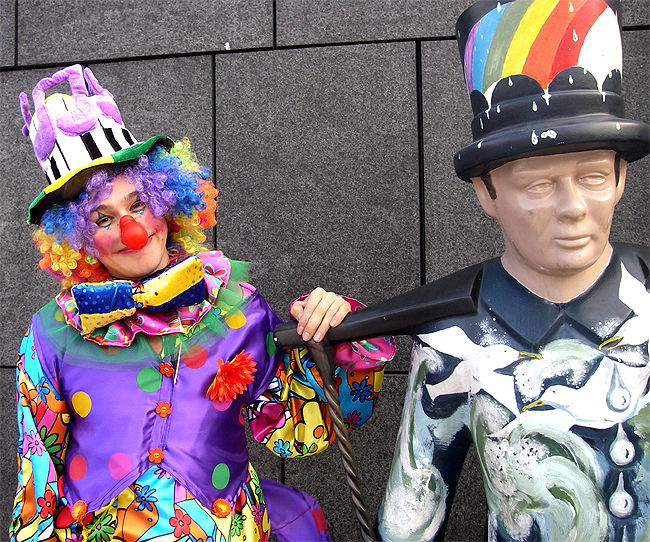 Miniaturbild: US Amerikanischer Clown Kostüm - Bunt