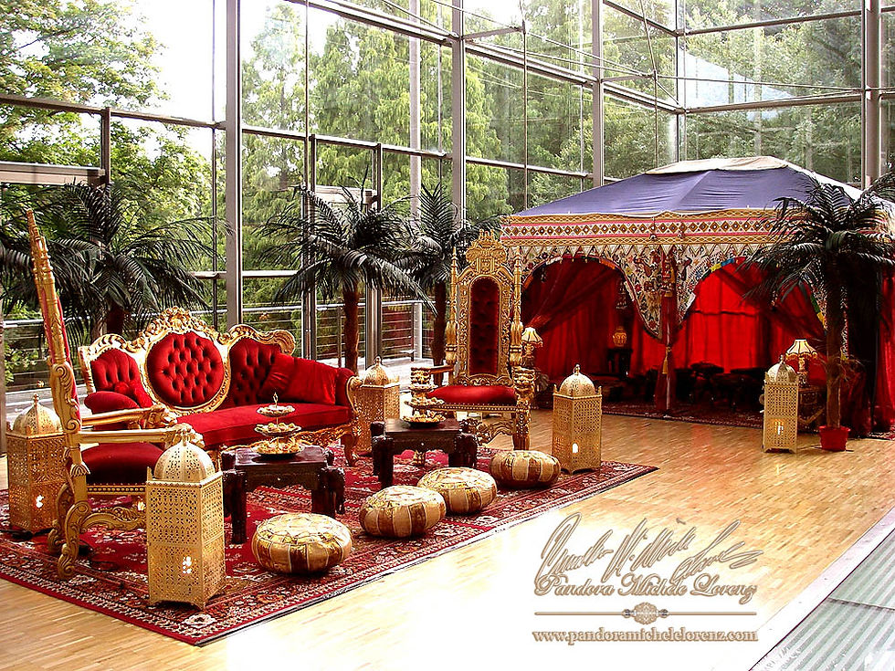 Miniaturbild: Großes Zelt - Luxus Deko Variante